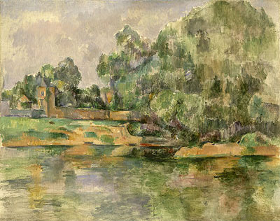 Riverbank, c.1895 | Cezanne | Gemälde Reproduktion