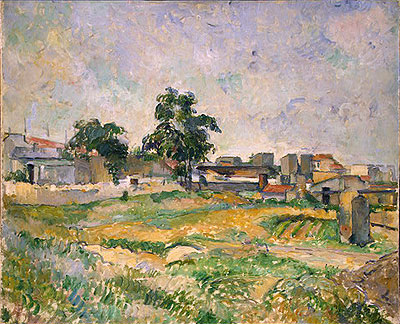 Landscape near Paris, c.1876 | Cezanne | Painting Reproduction