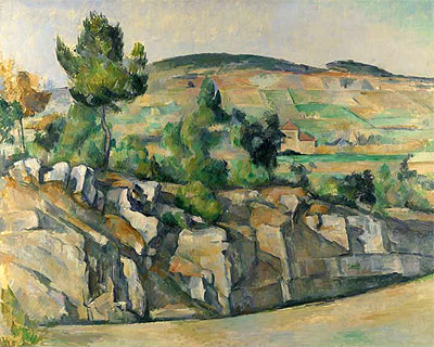 Hügel in der Provence, c.1890/92 von Cezanne | Gemälde-Reproduktion