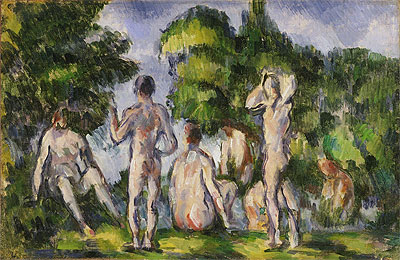 Group of Bathers, c.1895 | Cezanne | Gemälde Reproduktion