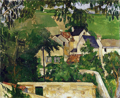 Quartier Four, Auvers-sur-Oise (Landscape, Auvers), c.1873 | Cezanne | Painting Reproduction