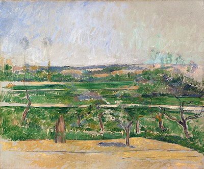 Landscape at Aix-en-Provence, c.1879 | Cezanne | Gemälde Reproduktion
