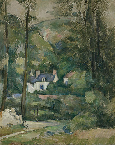 Houses in the Greenery, c.1881 | Cezanne | Painting Reproduction