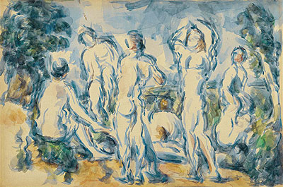 Bathers, c.1900 | Cezanne | Gemälde Reproduktion