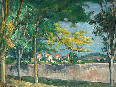 The Road, c.1875/76 | Cezanne | Painting Reproduction