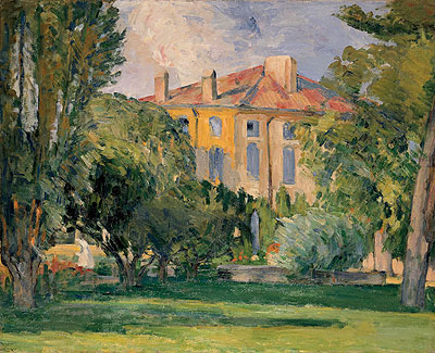 The House of the Jas de Bouffan, c.1874 | Cezanne | Painting Reproduction