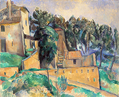 The House at Bellevue, c.1890 | Cezanne | Painting Reproduction