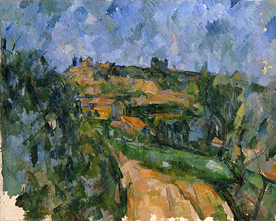 The Bend in the Road above the Chemin des Lauves, c.1904/06 | Cezanne | Gemälde Reproduktion