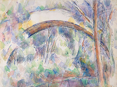 The Pont des Trois Sautets, 1906 | Cezanne | Painting Reproduction