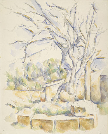 Pistachio Tree in the Courtyard of the Chateau Noir, c.1900 | Cezanne | Painting Reproduction