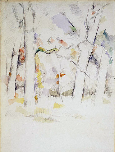 Spring Woods, c.1882/84 | Cezanne | Gemälde Reproduktion