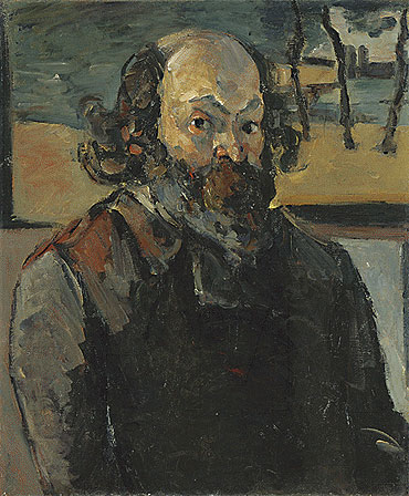 Self Portrait, c.1875 by Cezanne | Painting Reproduction