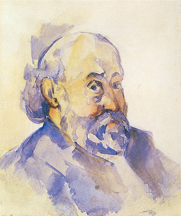 Self Portrait, c.1893 by Cezanne | Painting Reproduction
