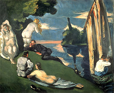Pastoral or Idyll, c.1870 by Cezanne | Painting Reproduction