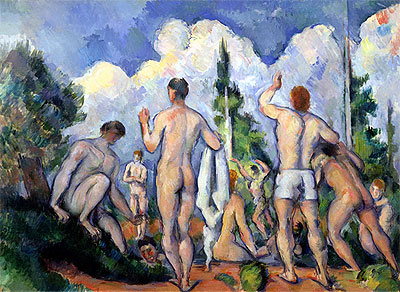 The Bathers, c.1890/92 by Cezanne | Painting Reproduction