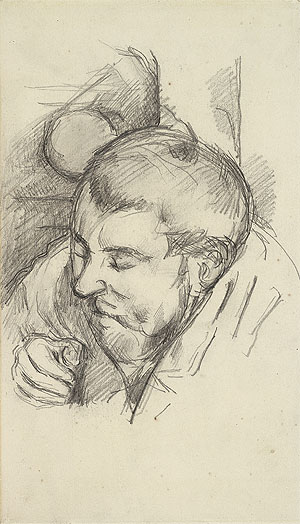 Portrait of a Man (Emile Zola), c.1882/83 | Cezanne | Painting Reproduction