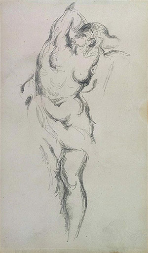 Allegorical Figure of War, c.1885/90 by Cezanne | Painting Reproduction