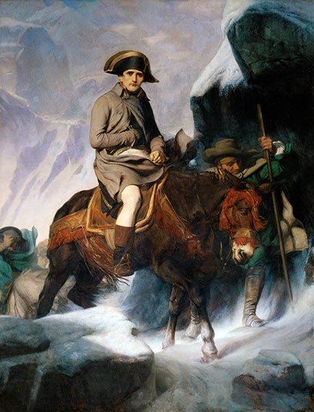 Bonaparte Crossing the Alps, 1848 | Paul Delaroche | Painting Reproduction