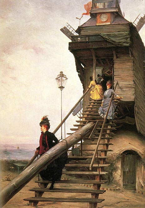 Moulin de la Galette, 1887 by Quinsac | Painting Reproduction