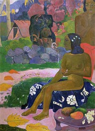 Vairaumati Tei Oa (Her Name is Vairaumati), 1892 von Gauguin | Gemälde-Reproduktion