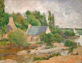 Washerwomen in Pont-Aven, 1886 by Gauguin | Painting Reproduction