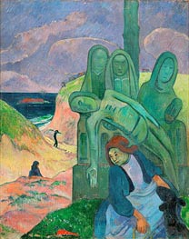 Green Christ, 1889 by Gauguin | Painting Reproduction
