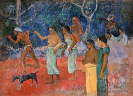 Scene from Tahitian Life, 1896 von Gauguin | Gemälde-Reproduktion
