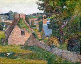 The Field of Derout-Lollichon, 1886 von Gauguin | Gemälde-Reproduktion