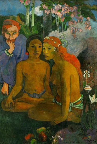 Conted Barbares (Primitive Tales), 1902 by Gauguin | Painting Reproduction