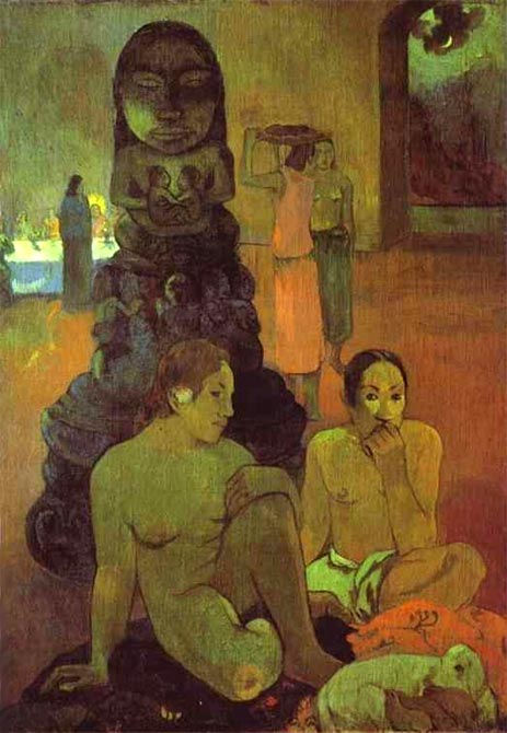 The Great Buddha, 1899 | Gauguin | Gemälde Reproduktion