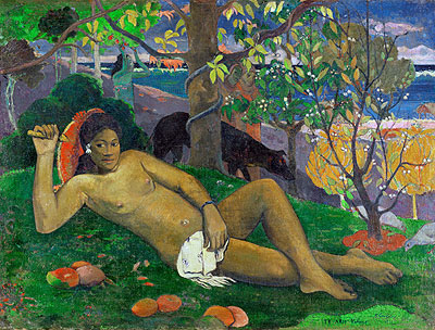 Te Arii Vahine (The King's Wife), 1896 by Gauguin | Painting Reproduction