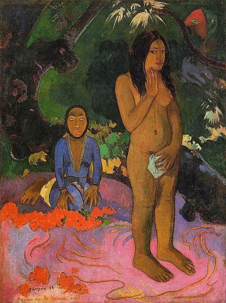 Parau na te varua ino (Words of the Devil), 1892 | Gauguin | Painting Reproduction
