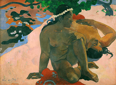 Aha oe Feii (Worüber bist du eifersüchtig), 1892 | Gauguin