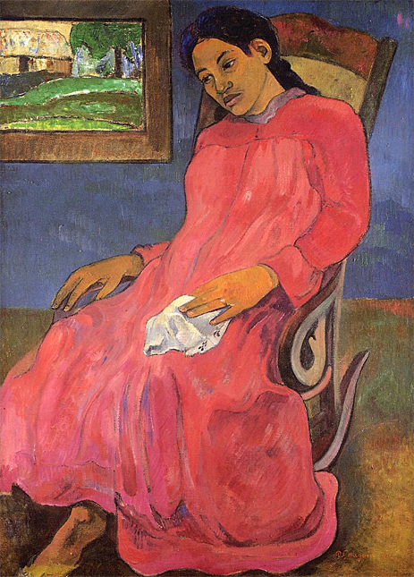 Faaturuma (Melancholy), 1891 | Gauguin | Painting Reproduction