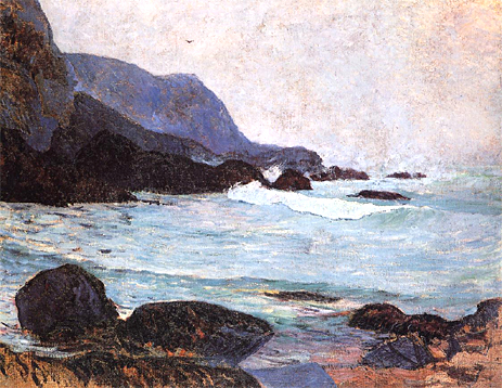 The Coast of Bellangenay, c.1890 | Gauguin | Gemälde Reproduktion
