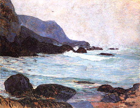 Die Küste von Bellangenay | Gauguin | Gemälde Reproduktion