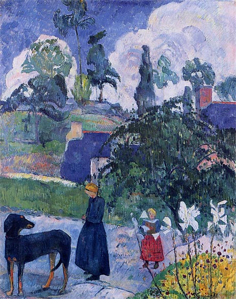 Among the Lilies, 1889 | Gauguin | Painting Reproduction