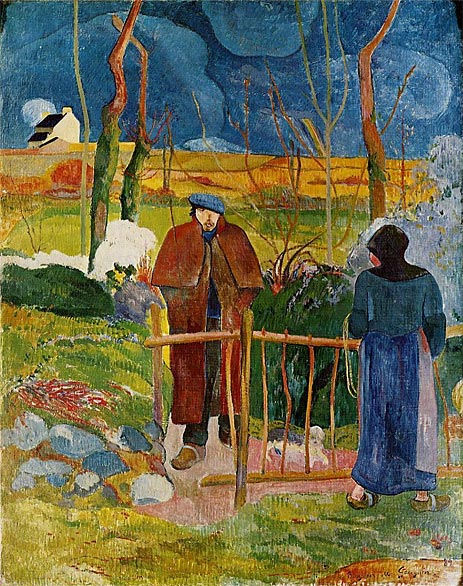 Bonjour Monsieur Gauguin, 1889 | Gauguin | Painting Reproduction