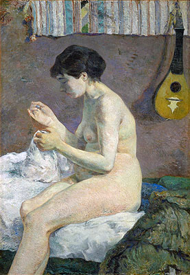 Nude, 1880 | Gauguin | Gemälde Reproduktion