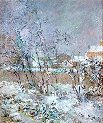 Snow in the rue Carcel, 1883 | Gauguin | Painting Reproduction