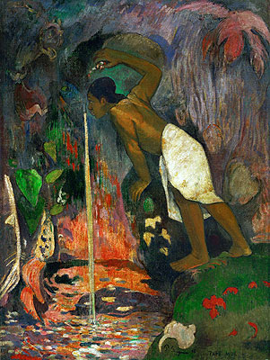 Pape Moe (Mysterious Water), 1893 | Gauguin | Painting Reproduction