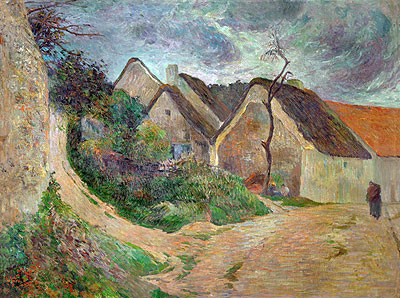 Osny, Mounting Road, 1883 | Gauguin | Painting Reproduction