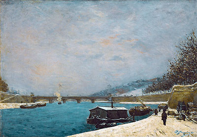 Die Seine bei der Pont de Jena | Gauguin | Gemälde Reproduktion