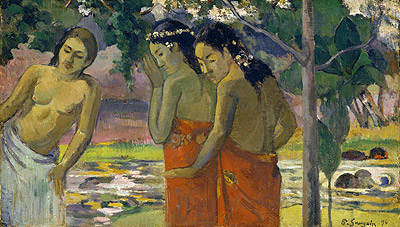Three Tahitian Women, 1896 | Gauguin | Gemälde Reproduktion