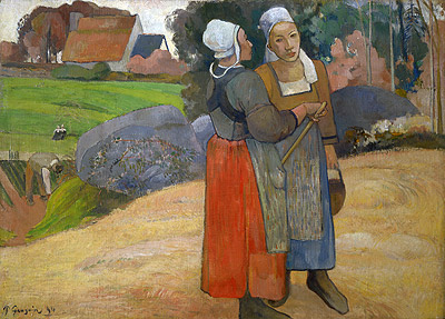 Breton Peasant Women, 1894 | Gauguin | Gemälde Reproduktion
