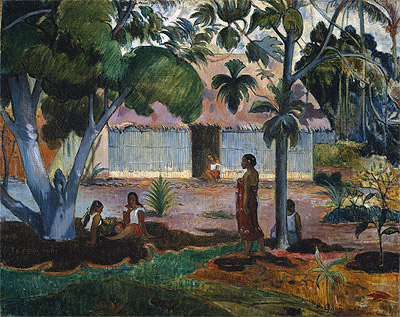 The Large Tree (Te raau rahi) | Gauguin | Painting Reproduction