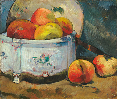 Still Life with Peaches, c.1889 | Gauguin | Painting Reproduction