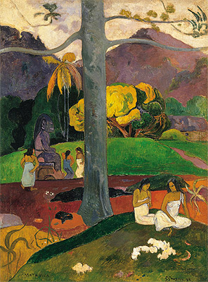 Mata Mua (In Olden Times), 1892 | Gauguin | Painting Reproduction
