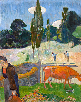 The Red Cow, 1889 | Gauguin | Painting Reproduction