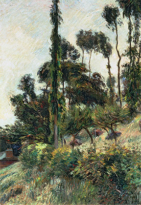 The Side of the Hill, 1884 | Gauguin | Painting Reproduction